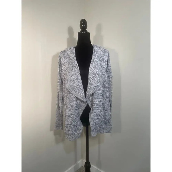 Athleta Sweaters - Athleta Heathered‎ Gray Open Front Cardigan